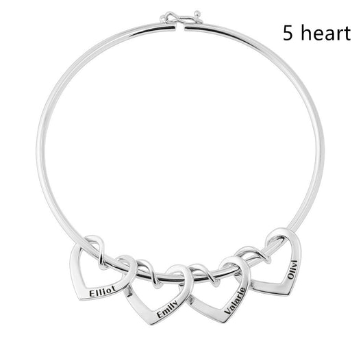 Pulsera Curved Peach Heart con Piercing - Image 26