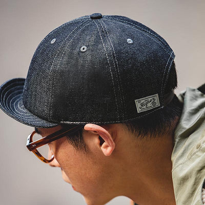 Gorra Denim Retro Clásica de Ala Corta - Image 3
