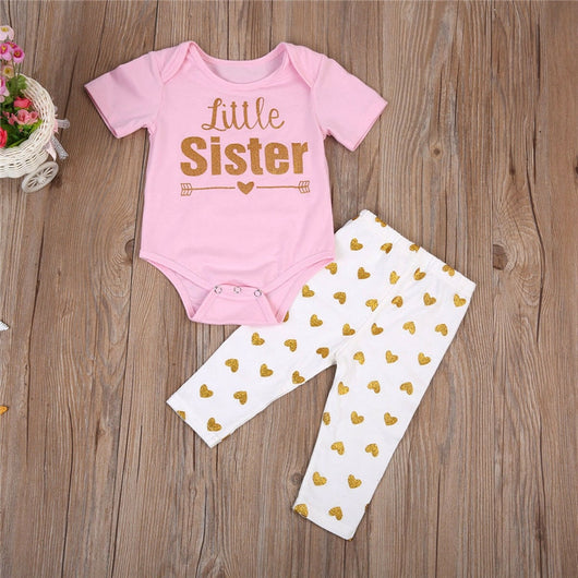 Conjunto de Dos Piezas Letter Sisters para Bebé - Image 5