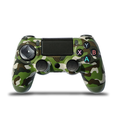 Rose gold wireless game controller with dual vibration, Bluetooth, and action buttons for PS4, PC, and P3. - Image 7