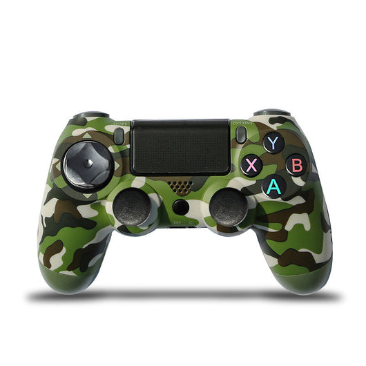 Rose gold wireless game controller with dual vibration, Bluetooth, and action buttons for PS4, PC, and P3. - Image 7