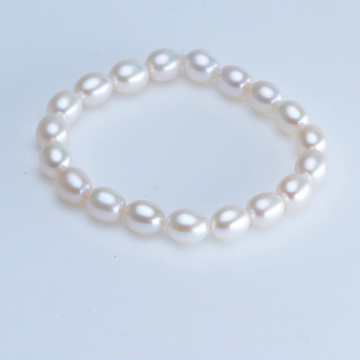 Pulsera de Perlas Forma de Arroz - Image 4