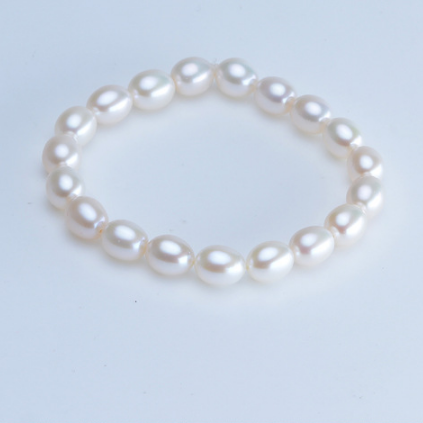 Pulsera de Perlas Forma de Arroz - Image 4