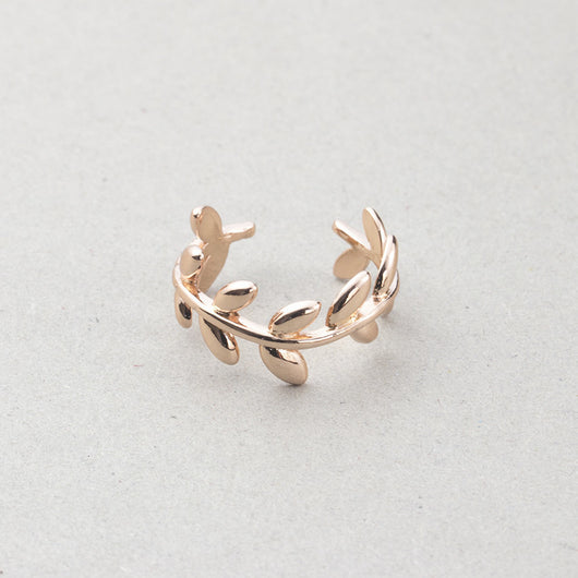 Anillo de Plata con Hoja de Olivo - Diseño Minimalista para Mujer - Image 17