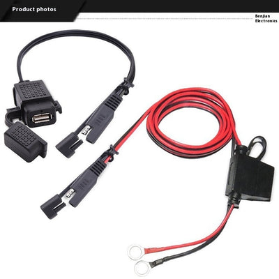 Adaptador USB para Moto - Cargador SAE a Smartphone y GPS - Image 8