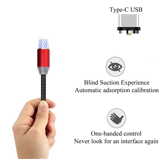Cable de Carga Magnético Triple Conector USB-C para Android - Image 10