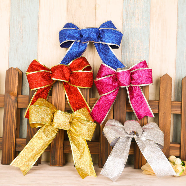 Cintas y Moños Decorativos para Árbol de Navidad - Adornos Artesanales