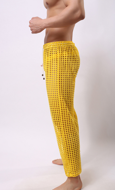 Pantalones Casuales de Malla para Hombre - Diseño Moderno y Versátil - Image 3