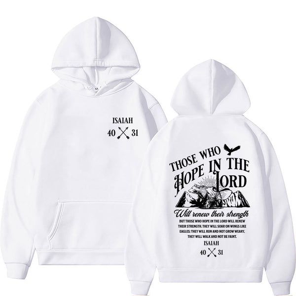 Sudaderas con Estampado de Letras Cristianas Jesús para Hombre y Mujer