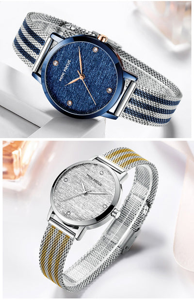 Reloj Silk Dial con Malla de Diamantes - Image 15