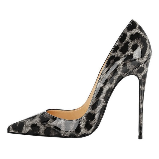 Zapatos de Tacón Alto Punta Afilada con Textura Animal para Mujer - Image 8