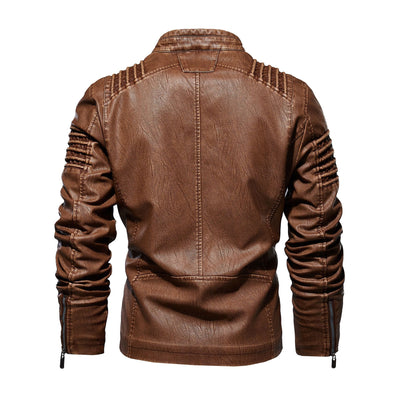 Chaqueta de Cuero Premium Talla Grande - Estilo Europeo y Americano - Image 2
