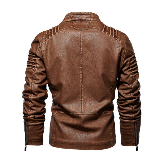 Chaqueta de Cuero Premium Talla Grande - Estilo Europeo y Americano - Image 2