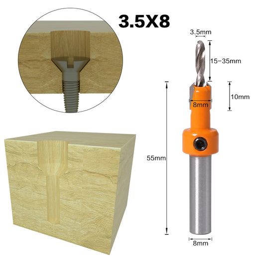 Tornillo Autorroscante de Cabeza Aleada con Broca Escalonada para Madera - Image 25