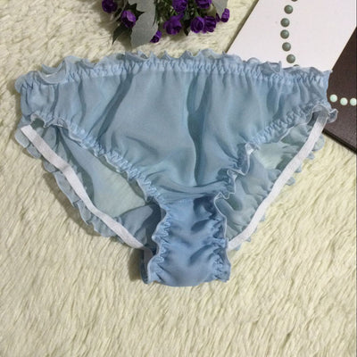 Braguitas Sexy de Seda Translúcida Triángulo para Mujer - Image 9