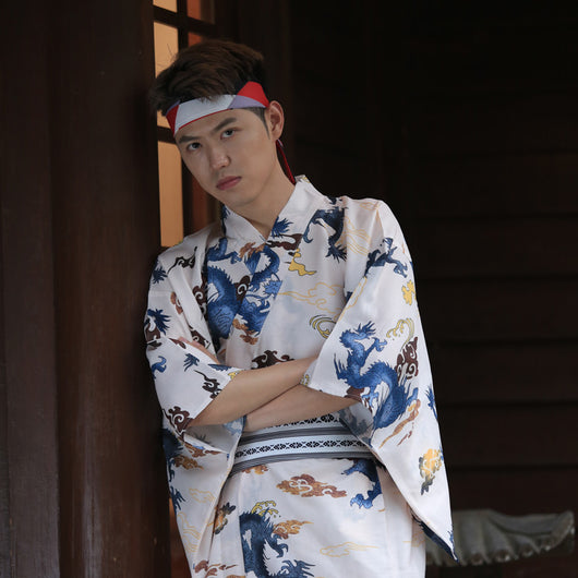 Kimono Japonés Grueso Antiarrugas para Hombre - Image 7