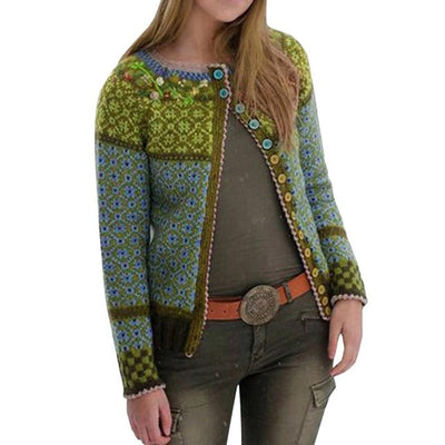 Abrigo Suéter Largo Tejido para Mujer - Abrigo de Invierno - Image 2