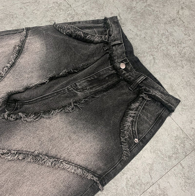 Jeans Vintage Estilo Urbano con Bordes Crudos - Image 4
