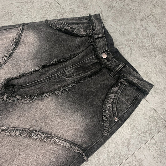 Jeans Vintage Estilo Urbano con Bordes Crudos - Image 4