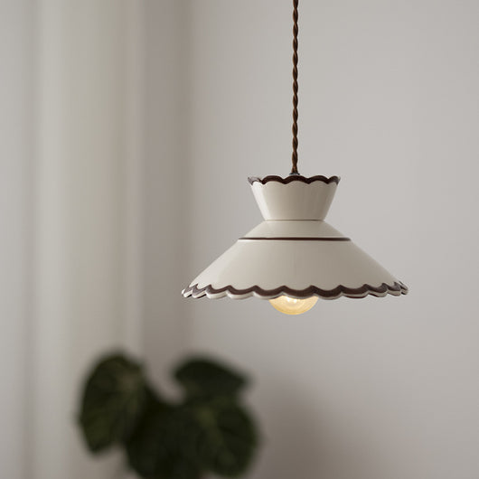 Lámpara Colgante Vintage de Cerámica y Latón para Bar y Dormitorio - Image 9