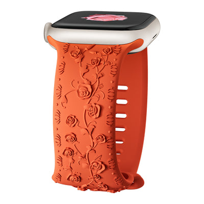 Correa de Reloj de Silicona con Diseño en Relieve Rosa - Image 10