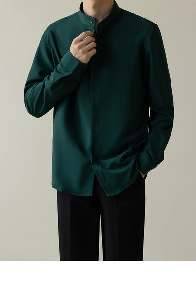 Camisa de Negocios Moderna Hombre Corte Coreano Antimanchas sin Arrugas - Image 16