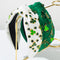 Diadema Trébol Verde con Cristales - Accesorio para el Cabello Elegante