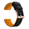 Silicone Double Layer Color Strap Stainless Steel Comfortable Waterproof Black Orange Rose Gold Buckle 20mm
