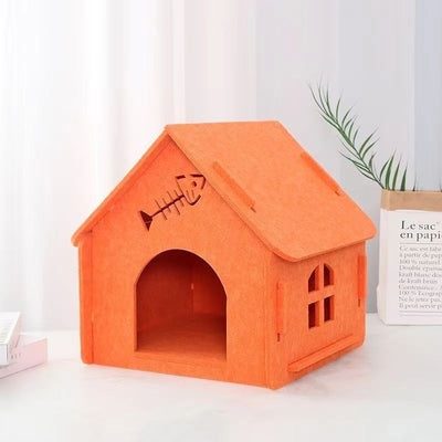 Cama Felpa para Gatos Cuatro Estaciones Desmontable y Lavable - Image 3