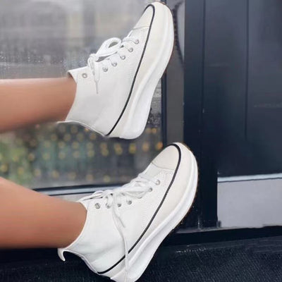 Zapatillas Plataforma Mujer Caña Alta Casual Otoño - Image 2