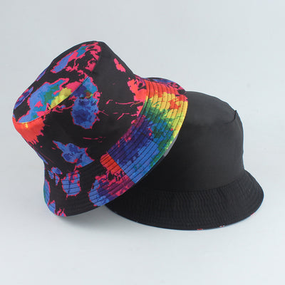 Gorra Reversible Tie-Dye Estilo Hip-Hop Doble Cara Diseño Urbano