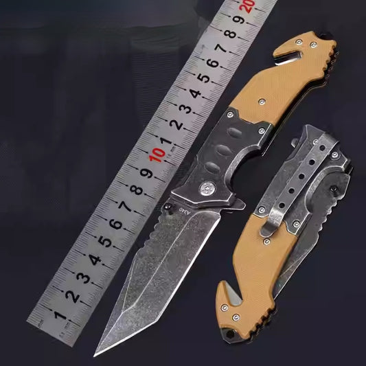 Cuchillo de Acero Manganeso para Defensa Personal y Supervivencia - Image 2