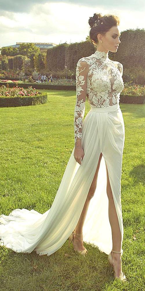 Vestido Largo Elegante de Encaje Transparente con Mangas Largas - Image 11