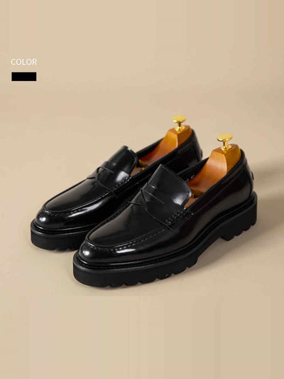 Zapatos Casuales de Cuero con Plataforma Elevada para Hombre - Image 11