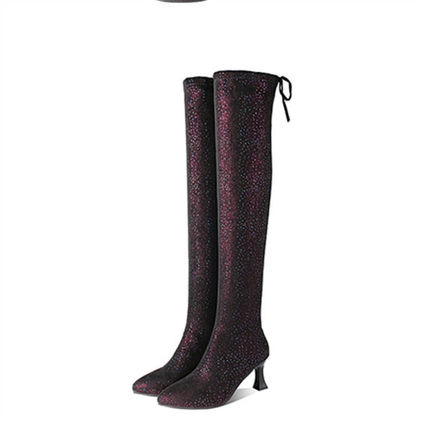Botas Altas Mujer con Tacón - Elegancia Hasta la Rodilla