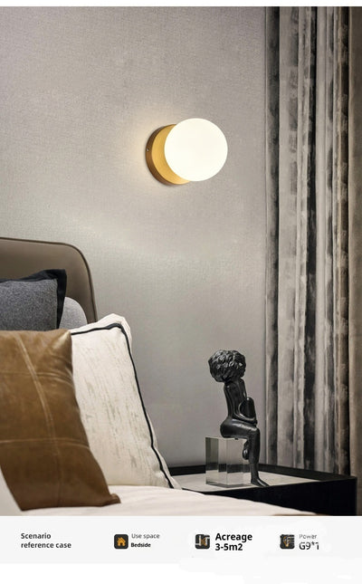 Lámpara Minimalista de Cristal para Mesita de Noche - Image 18