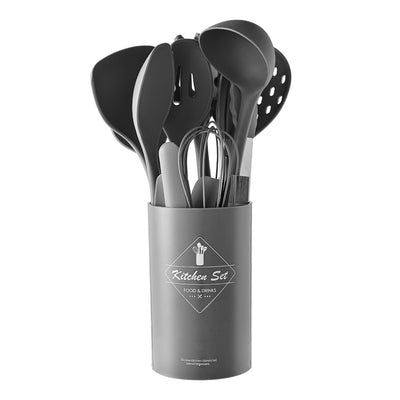 Set de 14 Utensilios de Silicona con Mango de Acero Inoxidable - Image 7