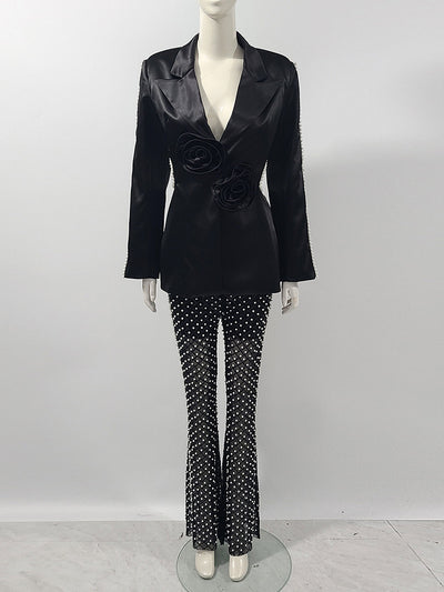 Conjunto de Dos Piezas con Lentejuelas Perladas y Gasa - Image 6