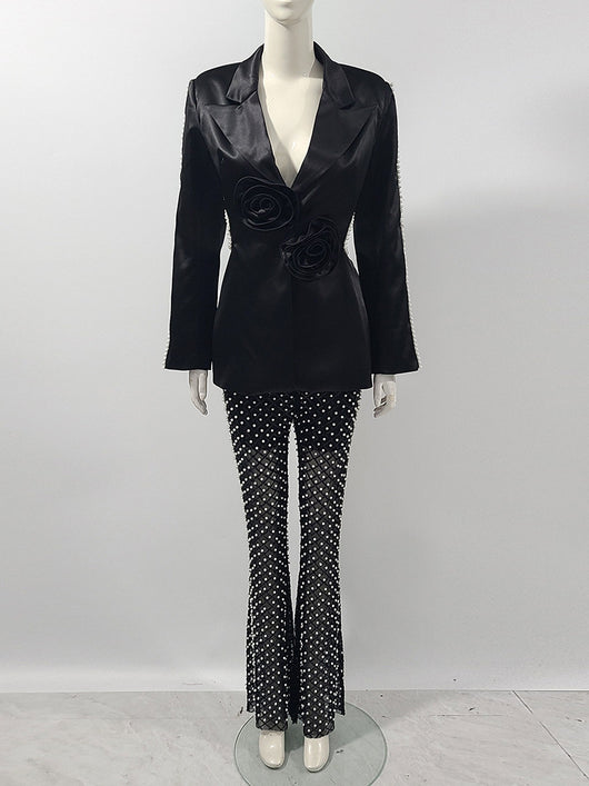 Conjunto de Dos Piezas con Lentejuelas Perladas y Gasa - Image 6