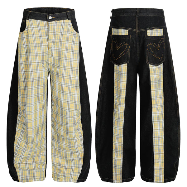 Pantalones Casuales Color Block Hombre - Corte Medio Moderno y Juvenil