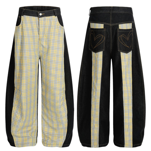 Pantalones Casuales Color Block Hombre - Corte Medio Moderno y Juvenil