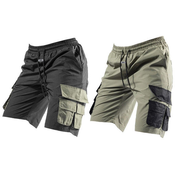 Shorts Deportivos Casuales con Detalles Tooling para Hombre