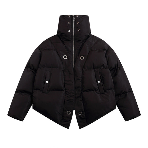 Abrigo Cuello Alto de Algodón Pesado Premium