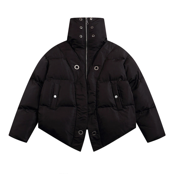 Abrigo Cuello Alto de Algodón Pesado Premium