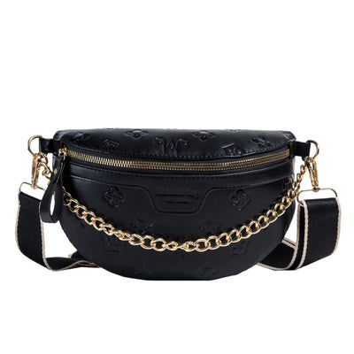 Bolsa de Hombro con Cadena de Cruz Grabada - Image 7