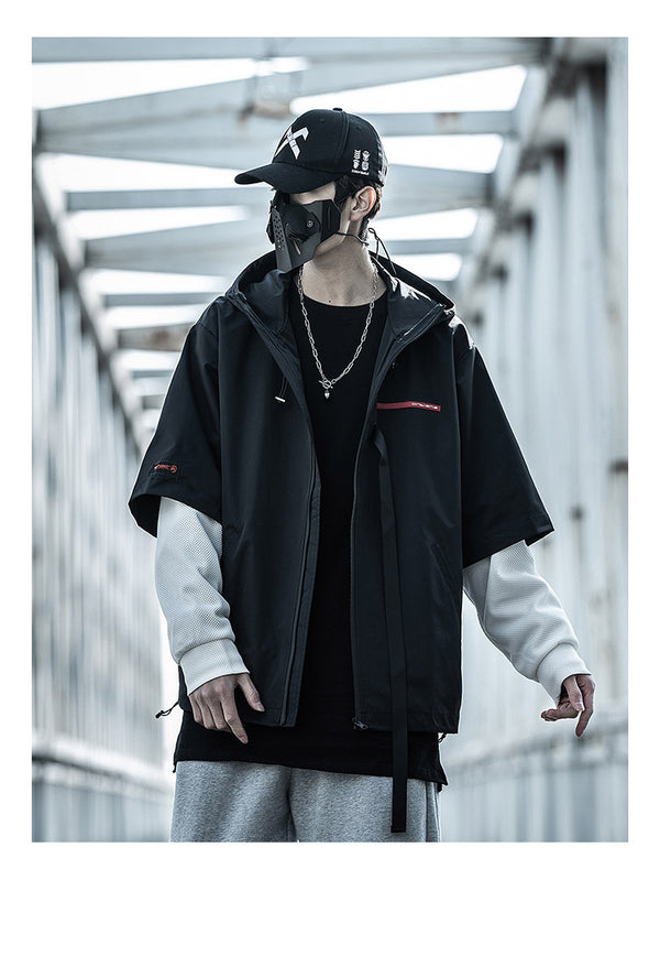 Chaqueta Hoodie Desmontable Hombre Oversized Tendencia Urbana