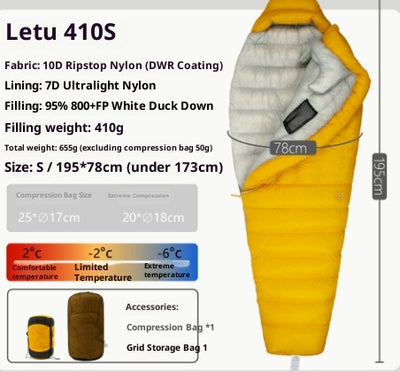Saco de Dormir Ultraligero de Plumón para Camping - Image 26