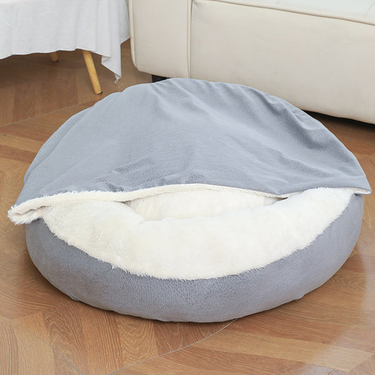 Cama Ortopédica para Perros y Gatos con Manta Térmica y Capucha - Image 7