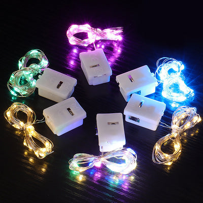 Luces LED Decorativas Cuadradas con Batería - Multicolor Ambiente