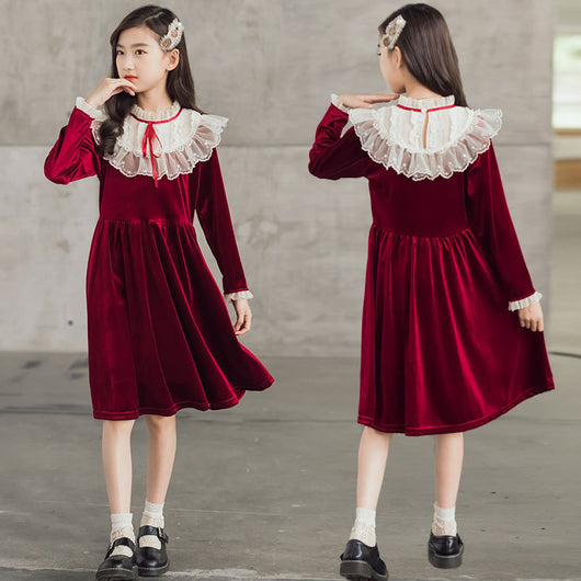 Vestido de Terciopelo Princesa para Niñas - Image 13
